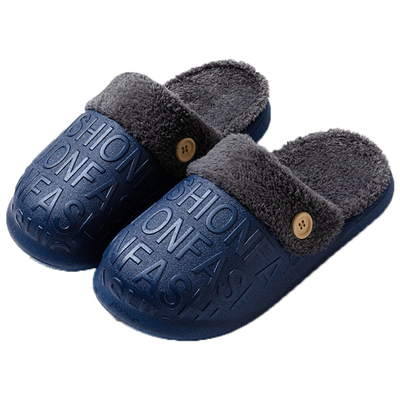 防水男女士冬季保暖棉拖鞋可拆洗