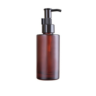 100毫升油泵瓶玻璃按压茶油茶籽油分装瓶精油精华沐浴露洗发水瓶