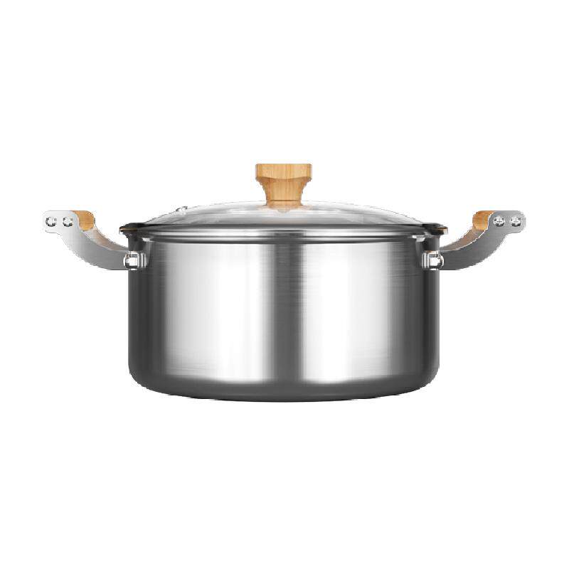 SOWE素味316不锈钢汤锅家用蒸锅煮粥锅炖锅双耳燃气灶电磁炉专用