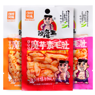 辣魔王素毛肚魔芋香辣素食魔芋爽魔芋素毛肚即食辣条整箱零食商用
