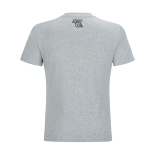 GeniusClub2023fw新品修身基础纯色紧身短袖灰色面料版型升级