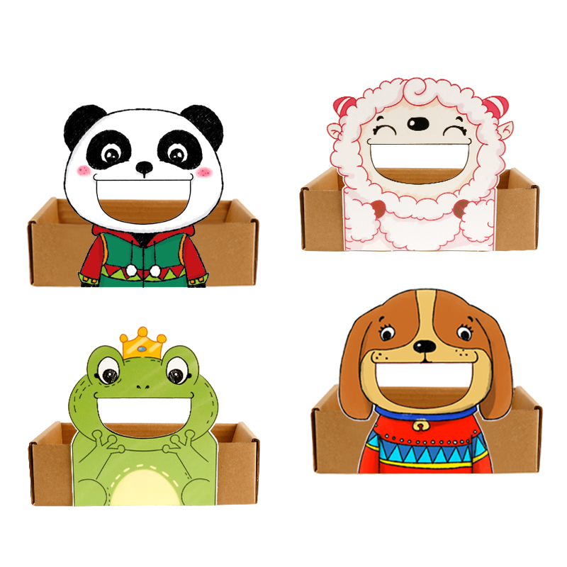 小动物吃什么配对食物卡片蒙氏幼儿园小中班益智区语言区自制教具