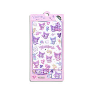 3D浮雕贴纸卡通立体宝石贴画钻石手机壳装饰水晶滴胶手帐颜值高透明贴贴纸小图案可爱粘贴