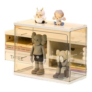 盲盒收纳展示架亚克力透明防尘娃娃手办摆件展示柜可爱公仔展示盒