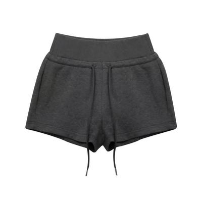 灰色美式高腰运动短裤女2025新款