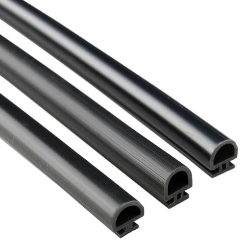 50型铝合金窗密封条彩铝门窗防水胶条隔音条平底卡式硅橡胶挡风条