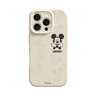 米奇米妮适用苹果16promax手机壳新款iPhone15pro相机按键全包13por液态硅胶防摔17磁吸情侣外壳2025网红爆款