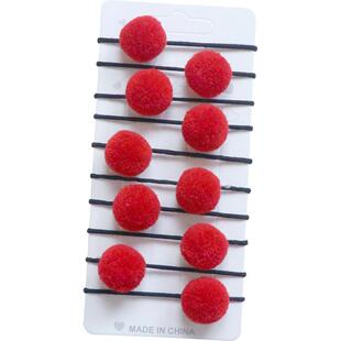 儿童扎头发头绳皮筋不伤发头饰宝宝皮套头花女童毛球发圈女孩发饰