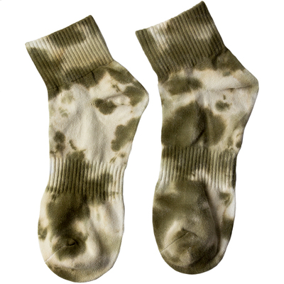 扎染迷彩厚实运动短袜