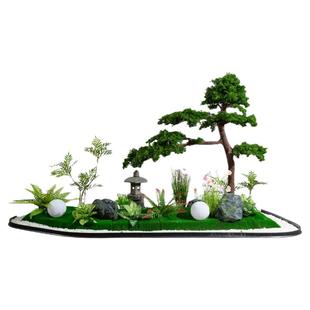 仿真绿植造景景观橱窗商业角落转角场景装饰室内布置假树仿生植物