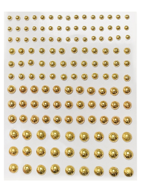 金色脸部唇部化妆装饰小饰品