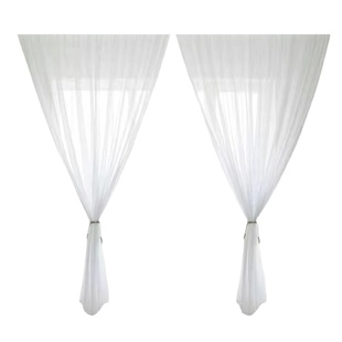 处理白沙帘窗帘透光纱帘半遮光装饰现代简约梦幻仙气白纱客厅阳台