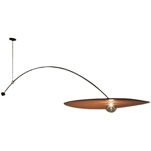 现代法式灯设计师北欧极简长臂吧台餐厅客厅书房卧室移位帽子吊灯