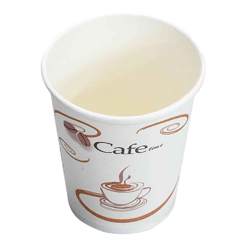 一次性咖啡杯8安12安圆形加厚奶茶杯咖啡纸杯豆浆杯热饮纸杯带盖