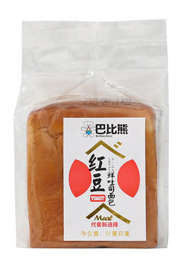 巴比熊鲜吐司红豆手撕面包