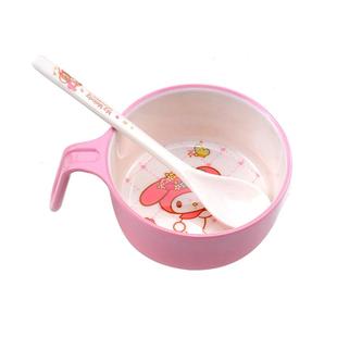 美乐蒂儿童碗三丽鸥餐具女童吃饭专用碗宝宝辅食碗可爱分餐盘水杯