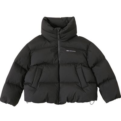 儿童羽绒服女童短款亲子装冬季新款简约男童羽绒服母子装外套