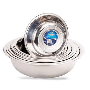 伟仕格不锈钢盆浅商用酸菜鱼盆洗菜盆点菜盆洗脸盆和面盆大盆菜盆