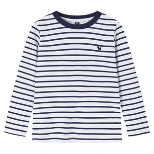 BLUEDOG 韩国蓝狗25FW秋童装基础T恤三件套儿童基础上衣舒适百搭