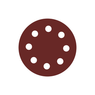 burley博来原厂配件打磨植绒砂纸180mm7寸8孔砂皮墙面打磨机专用