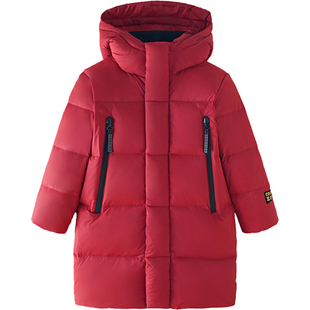 雅鹿儿童羽绒服男女童宝宝中长款2025新款中大童冬季御寒加厚外套