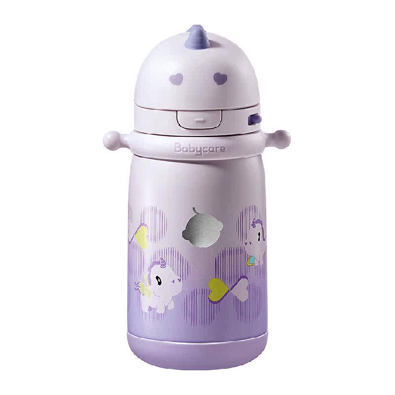 babycare独角兽儿童保温杯婴儿宝宝吸管水杯学饮杯奶瓶幼儿园上学