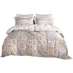 卡撒天娇60支长绒棉四件套贡缎欧式全棉纯棉套件高档欧式床品床笠