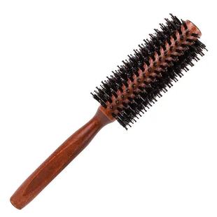 卷发梳子猪鬃毛滚梳吹内扣卷梳圆筒梳理发小号美发头发防静电造型