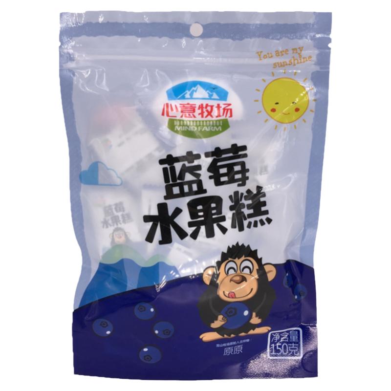 彩云恋人蓝莓牦牛奶雪桃水果糕