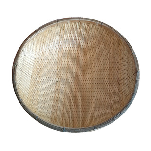 柳编收纳筐圆形笸箩超大号簸箕藤编篮商用干果筐纯手工箩筐竹编筐