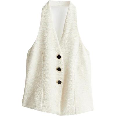 HM女装春季修身毛圈挂脖上衣1263575