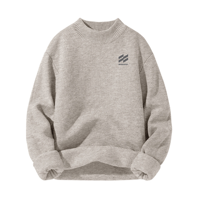 真维斯2025新款羊毛半高领毛衣男