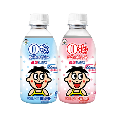 旺旺O泡果奶味低糖饮料250ml瓶装