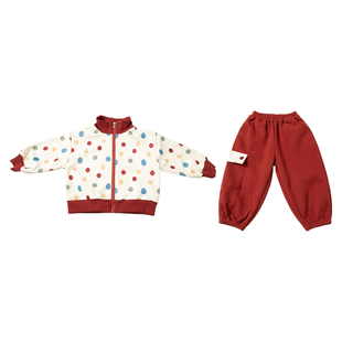 女童套装春秋季2026新款小童洋气儿童春装卫衣两件套宝宝休闲运动