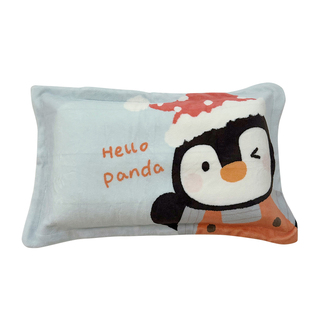a类牛奶绒儿童枕套40X60婴儿珊瑚绒面小枕头套30X50秋冬季幼儿园