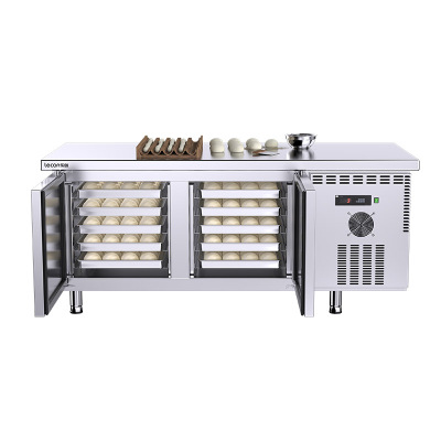 顺丰包卸货乐创插盘式冰柜工作台