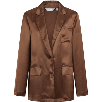 CNC女装法式轻奢缎面光泽感西装