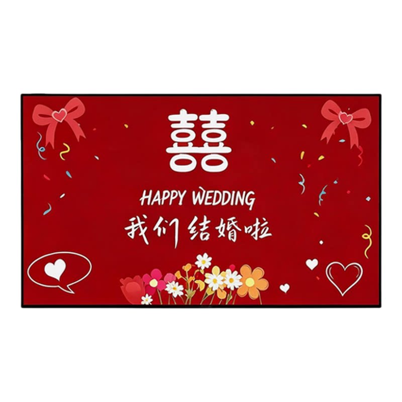 墙简单摆件全套结婚电视背景墙