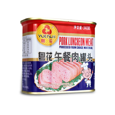 粤花午餐肉罐头火锅即食三文治