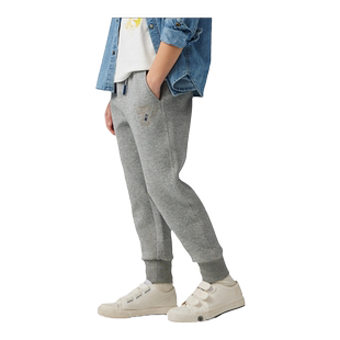 Mitti【商场同款】男女童秋新款休闲裤童装立体绣花运动裤