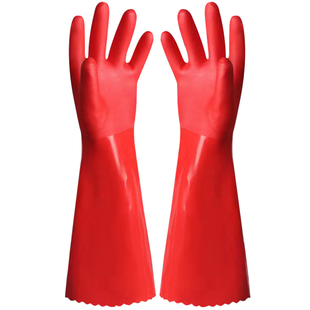 洗碗手套加绒加厚保暖男女家用厨房清洁耐用橡胶乳胶洗衣防水手套