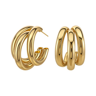 大嫂同款金色女士耳环2026新款爆款女人味高级感夸张独特简单大方