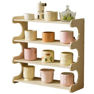 水杯子收纳置物架桌面杯架茶具储物马克杯水吧咖啡家用餐边柜多层