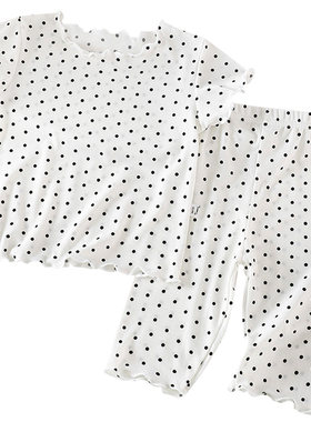 夏新款女童韩版家居服套装空调服
