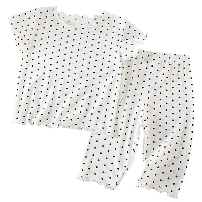 夏新款女童韩版家居服套装空调服