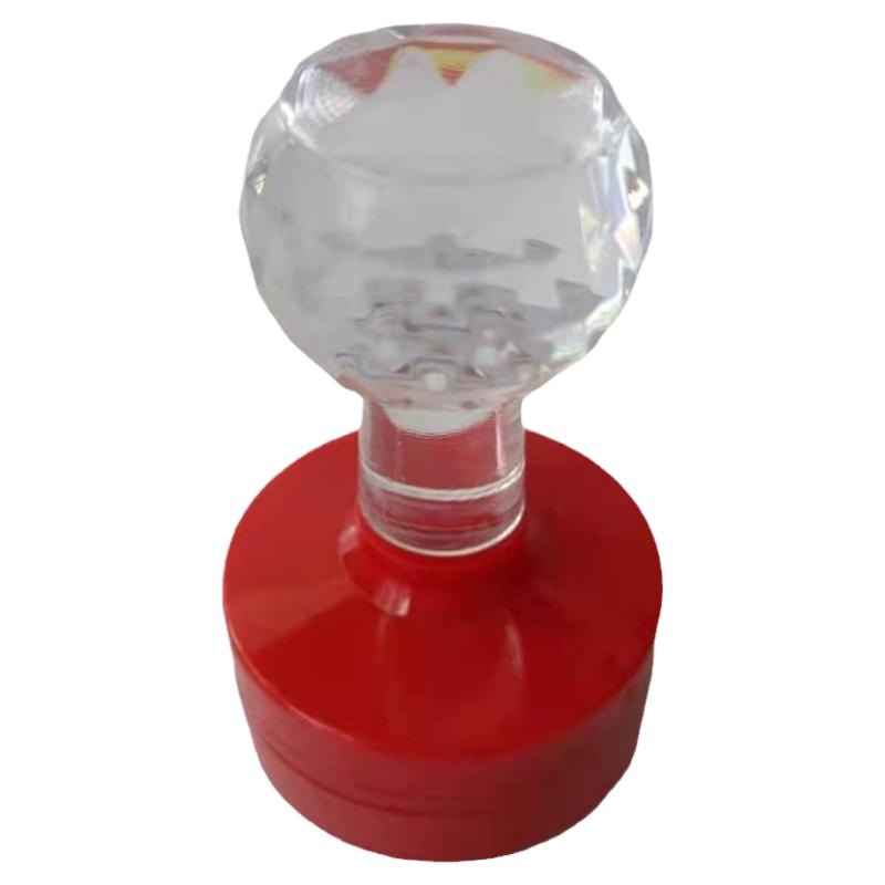 更换水晶柄红盖GL红胶印章外壳配件圆形椭圆塑料换壳印章圆章盖章
