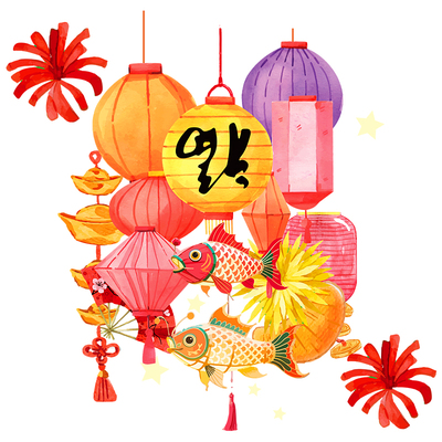 2026马年福字春节静电窗花贴