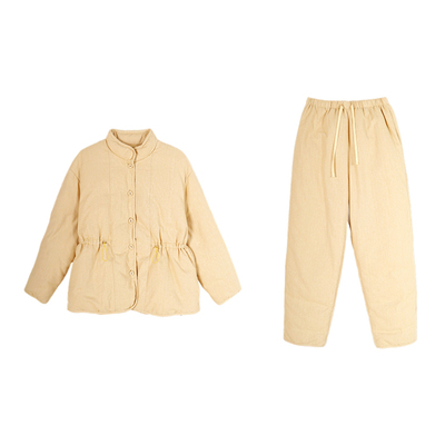 白鸭绒收腰显瘦羽绒夹棉家居服