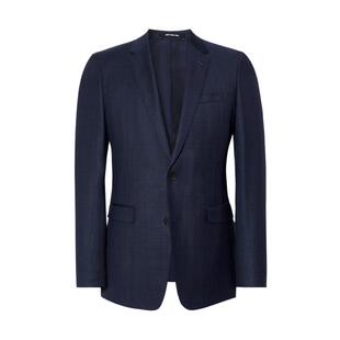 诺丁山西装外套高级感商务正装纯羊毛修身藏蓝色西服上衣NA7102