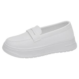 护士鞋女软底透气厚底夏季不累脚工作小白鞋一脚蹬增高医护专用鞋